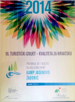 Oasis-Camping-Kamp-Jasenovo-Priznanje